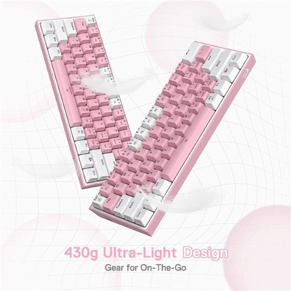 K617 Fizz 60% Wired RGB Gaming Keyboard, 61 Keys Compact Mechanical Keyboard - Picture 5 of 6